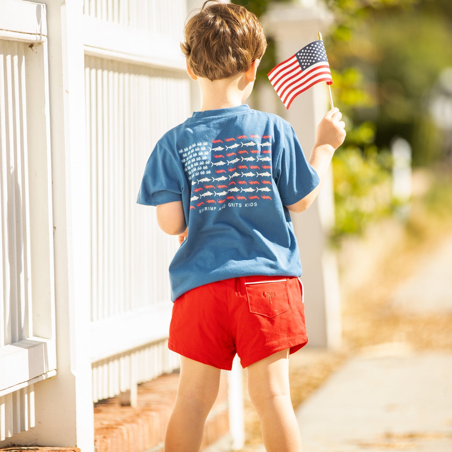 Boys Graphic Tee - Red, White, & Blue