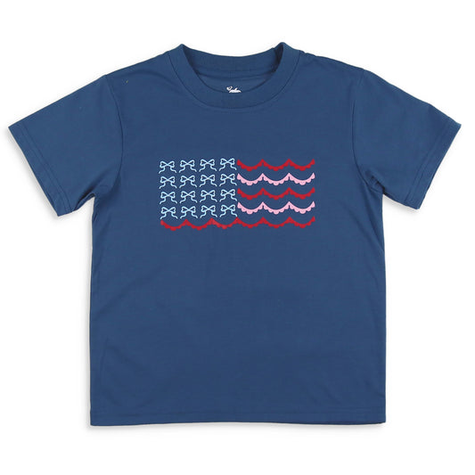Red, White, & Bow Graphic Tee