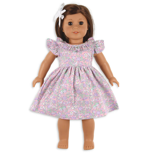 Girls Ruffle Doll Dress - Rosemary Beach