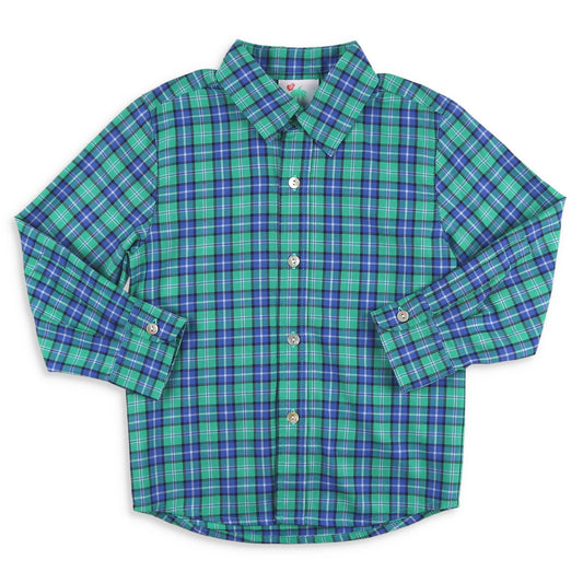 Boys Oxford - Royal Plaid