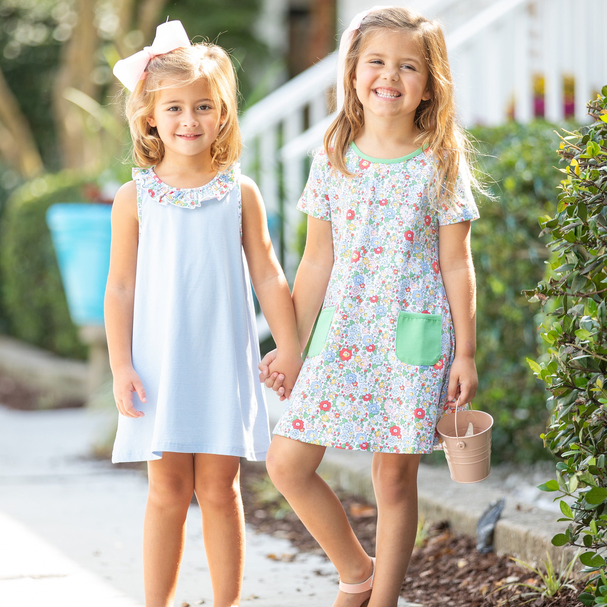 Girls Sadie Play Dress - Shrimp and Grits Kids