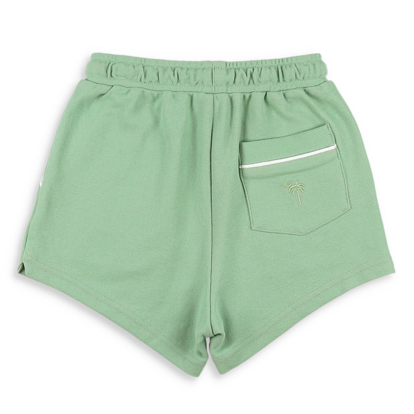 Sage Pique Knit Shrimp Shorts