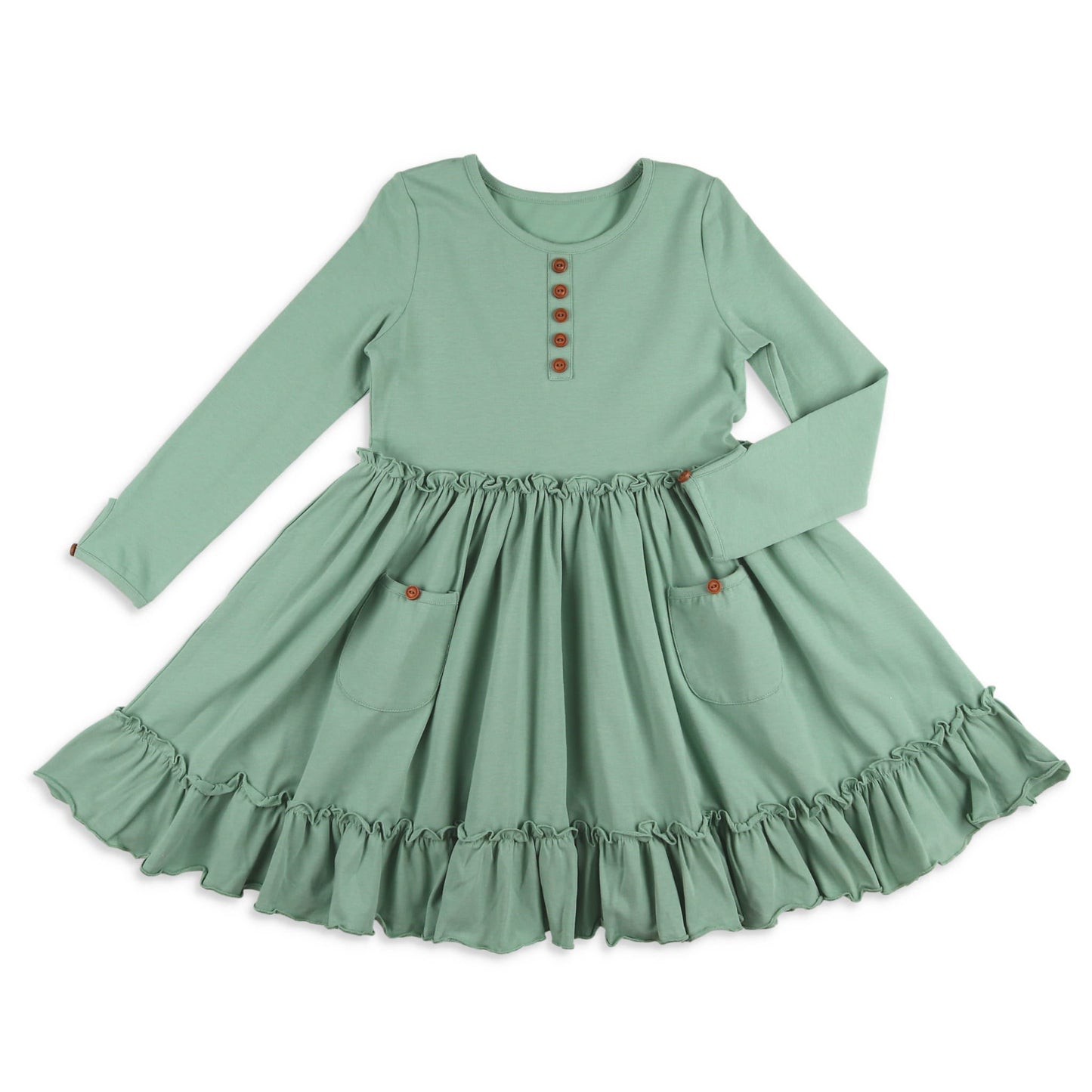 Sage Twirl Dress