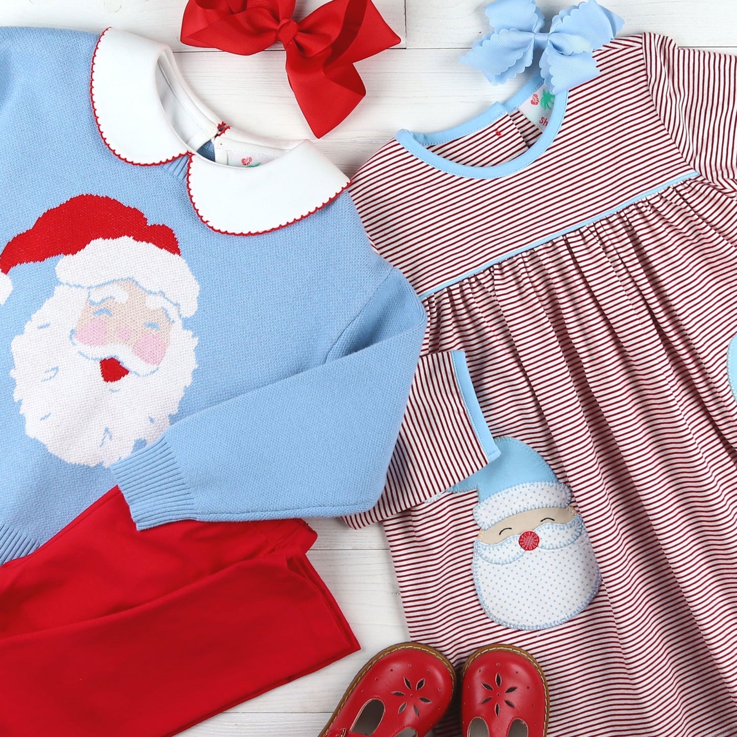 Girls Pocket Mae Dress - Jolly Santa