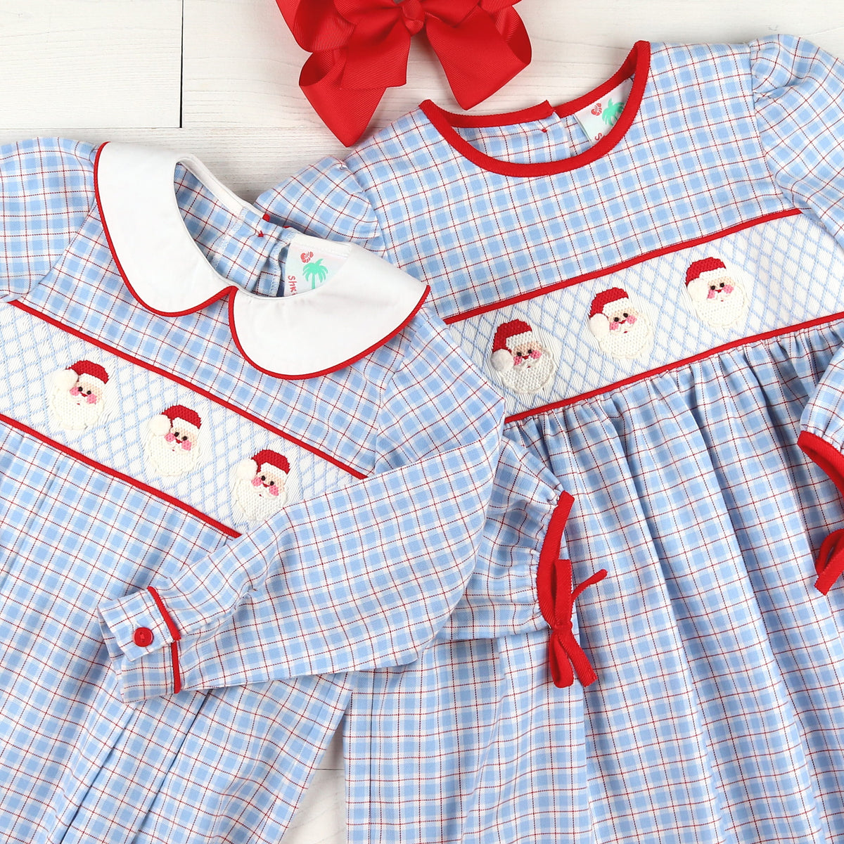 Santa Smocked Dress