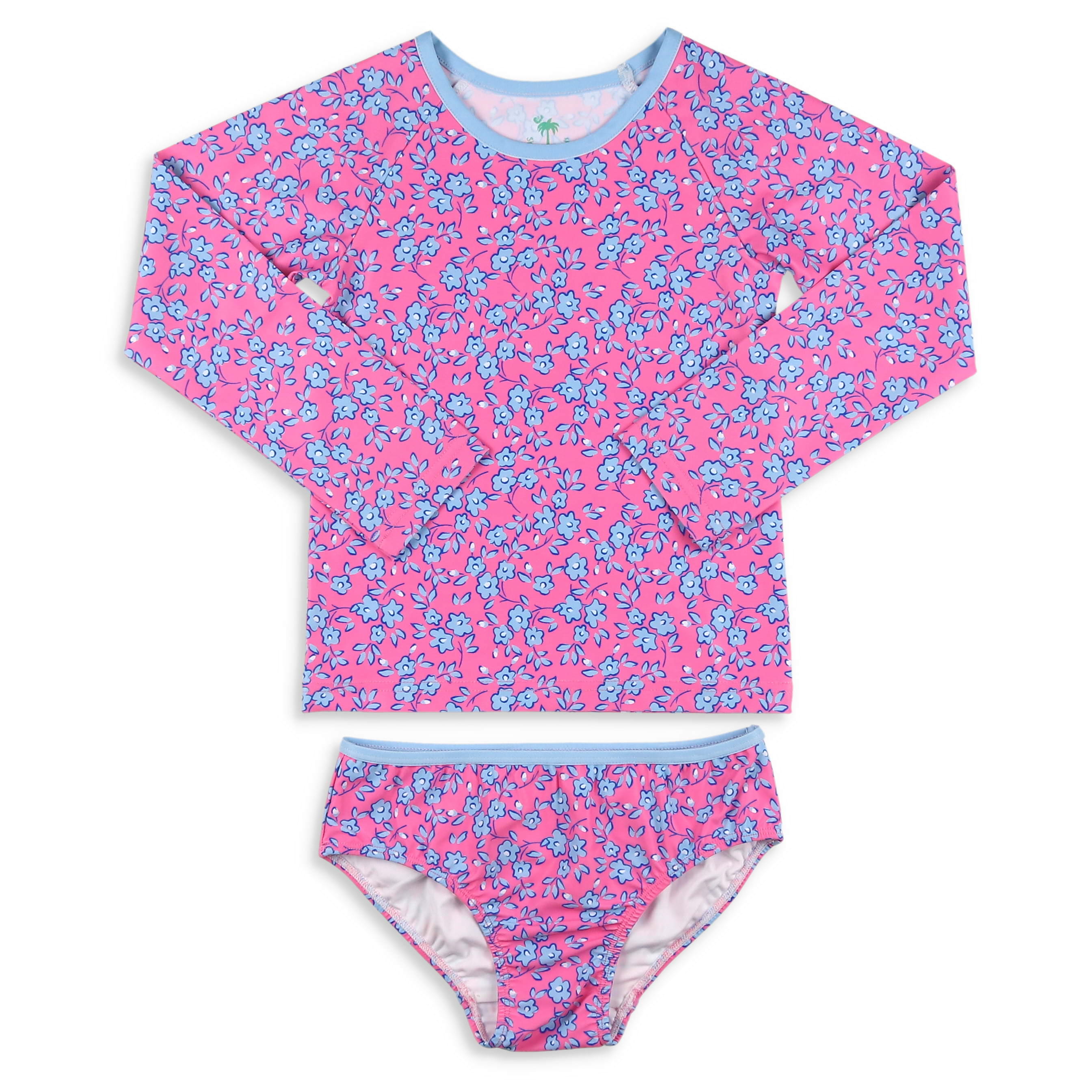 Seaside Petals Rashguard Suit – Shrimp and Grits Kids