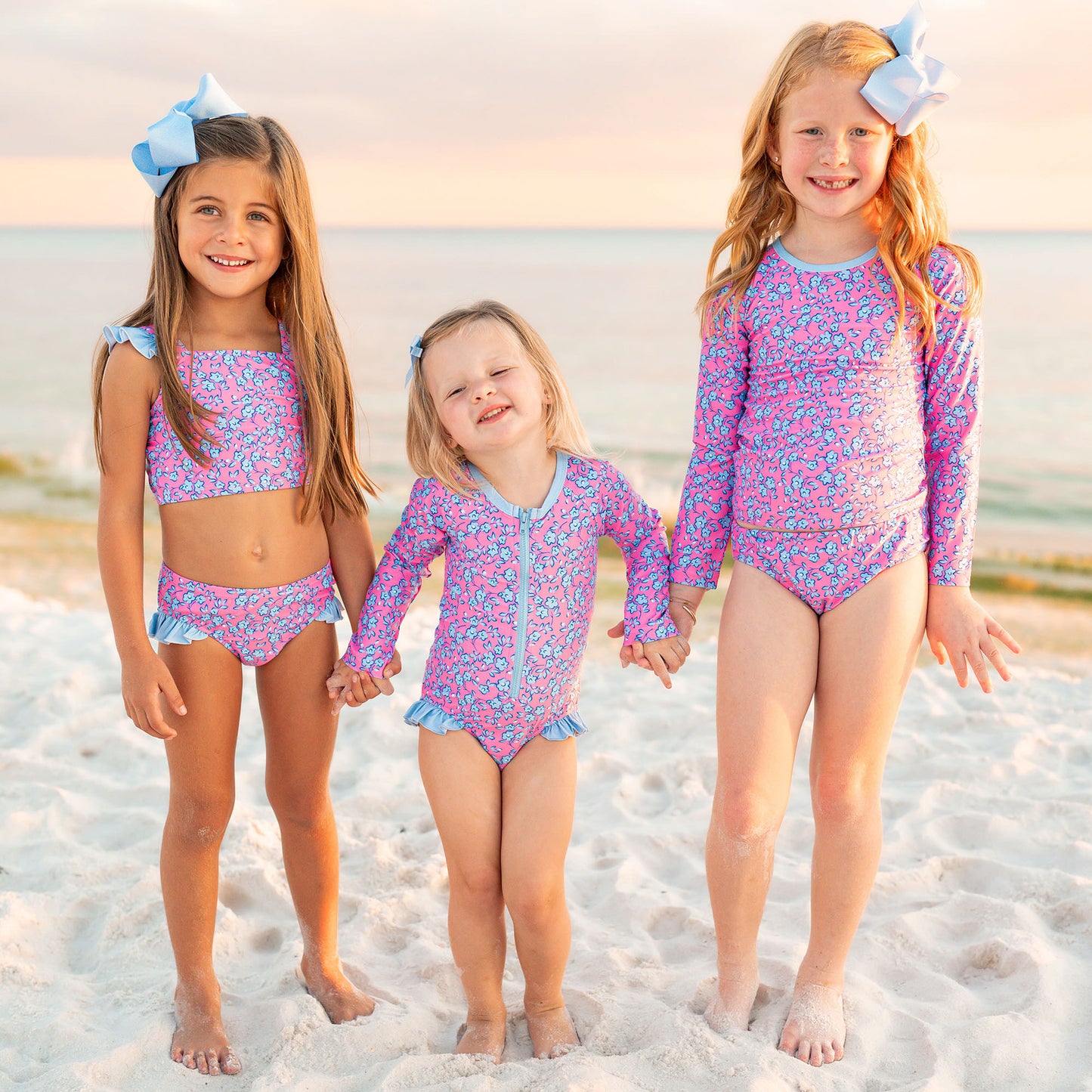 Seaside Petals Rashguard Suit