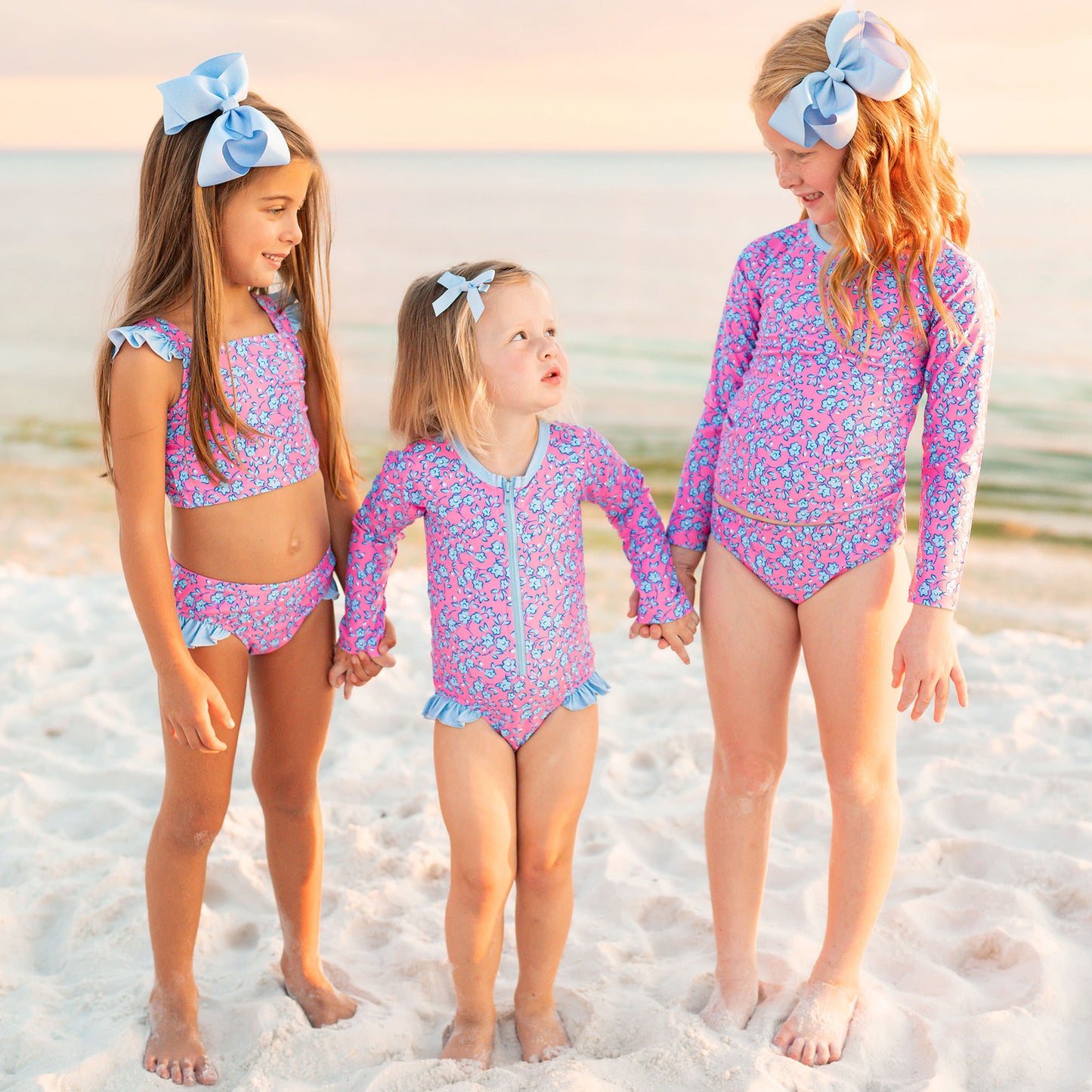 Seaside Petals Rashguard Suit