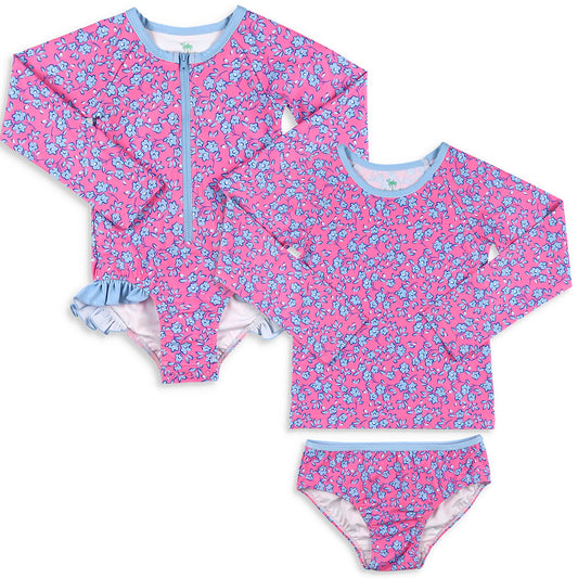 Seaside Petals Rashguard Suit