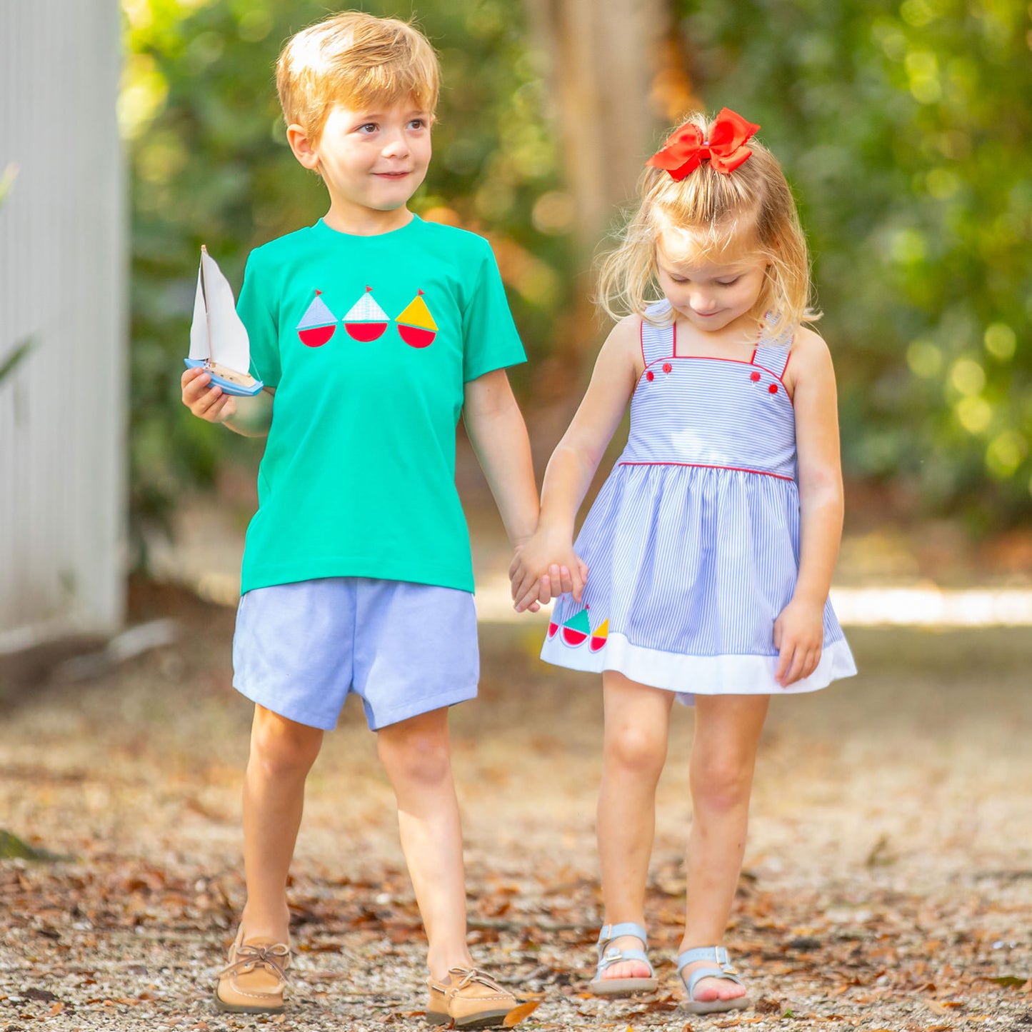 Boys Applique Shirt - Set Sail