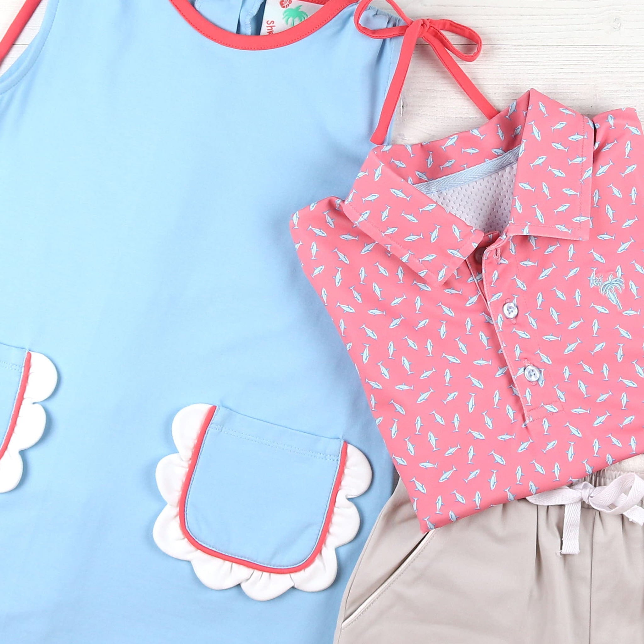 Khaki Twill Shrimp Shorts – Shrimp and Grits Kids