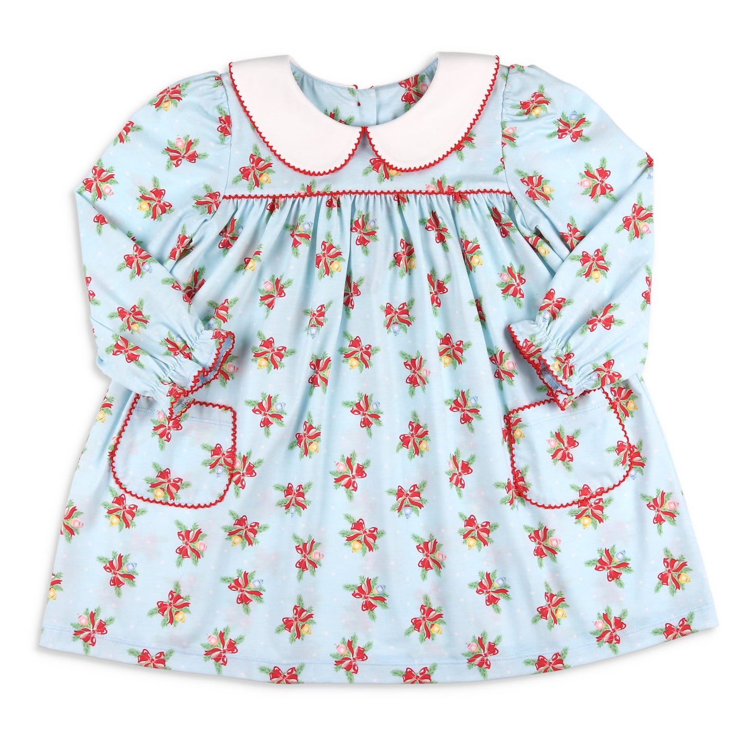 Girls Genevieve Pocket Dress - Shiny Brite