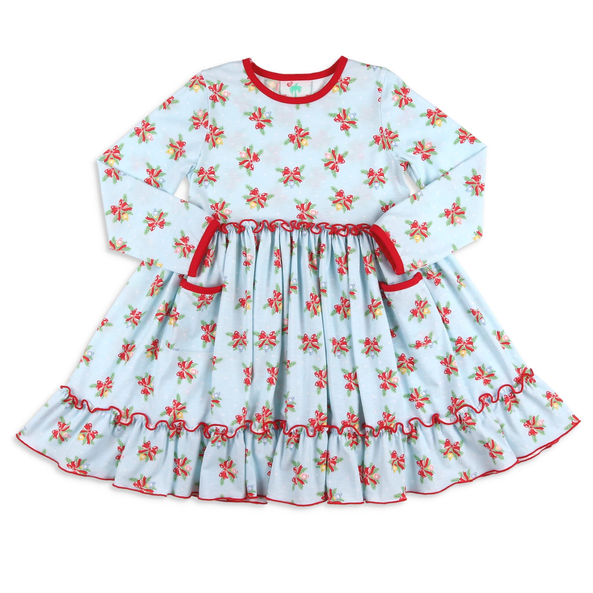 Girls Twirl Dress Shiny Brite Shrimp and Grits Kids