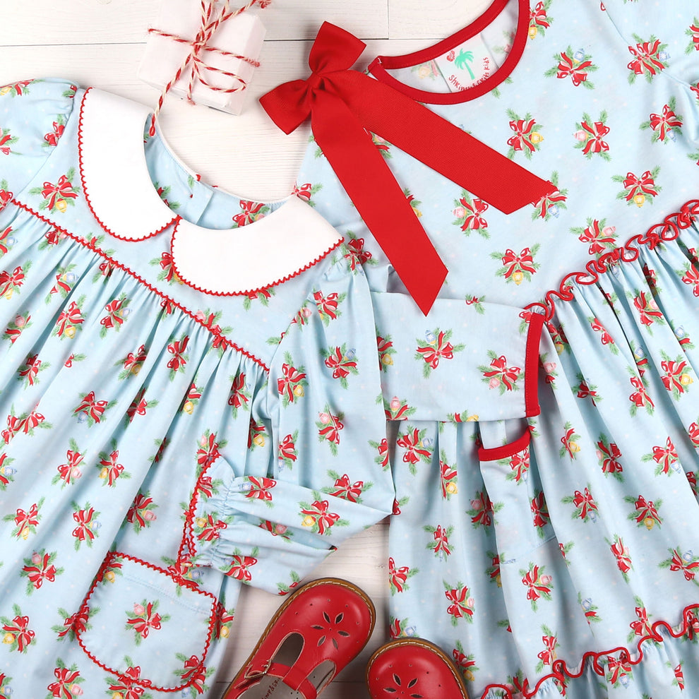 Girls Twirl Dress Shiny Brite Shrimp and Grits Kids