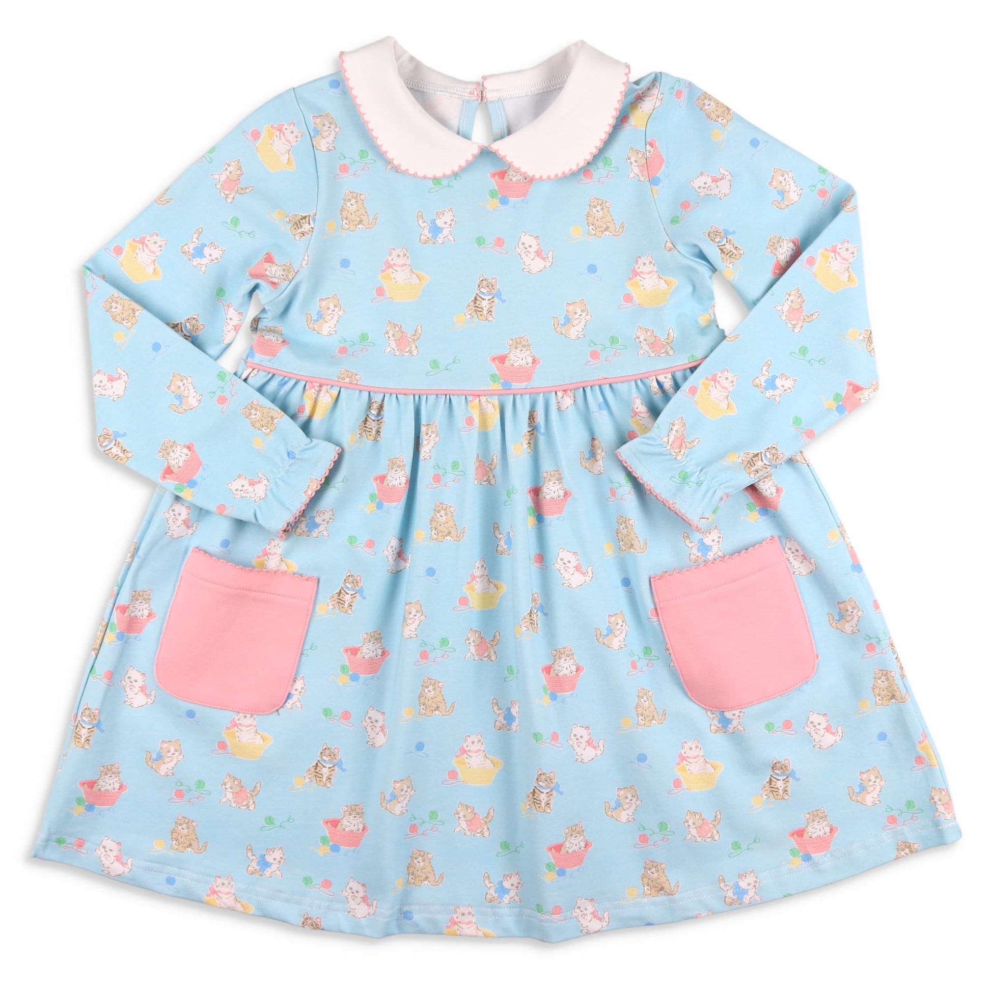 Girls Samantha Dress - Smitten Kitten - Shrimp and Grits Kids