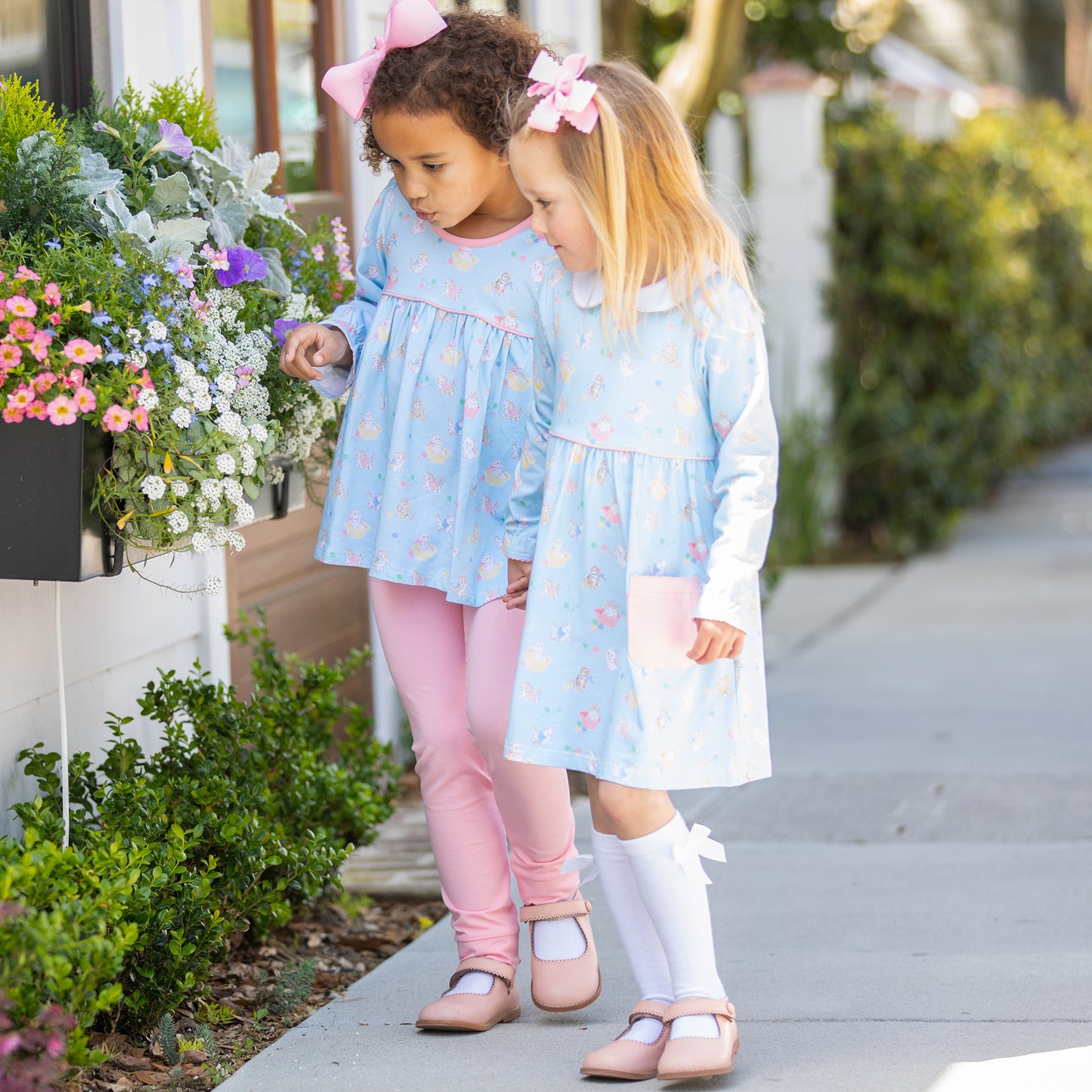 Pink Scallop Mary Janes - Runs Small