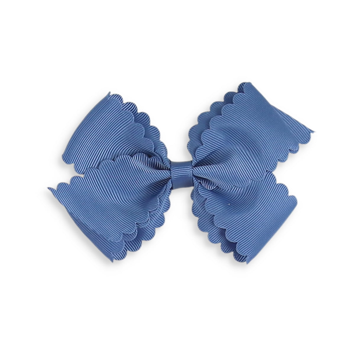 Smoke Blue Scallop Bow