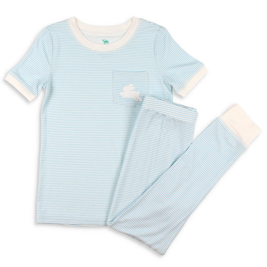 Snuggle Bunny Blue Bamboo Loungewear