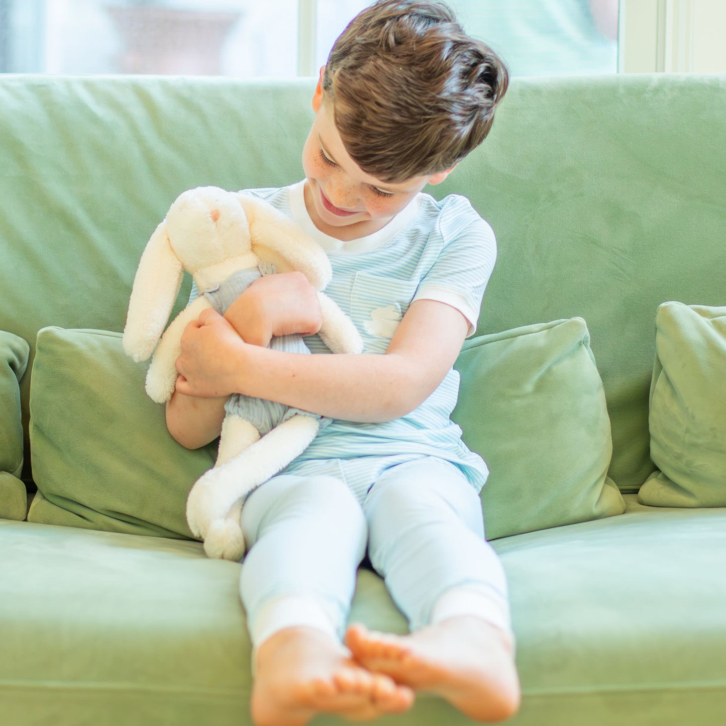 Snuggle Bunny Blue Bamboo Loungewear