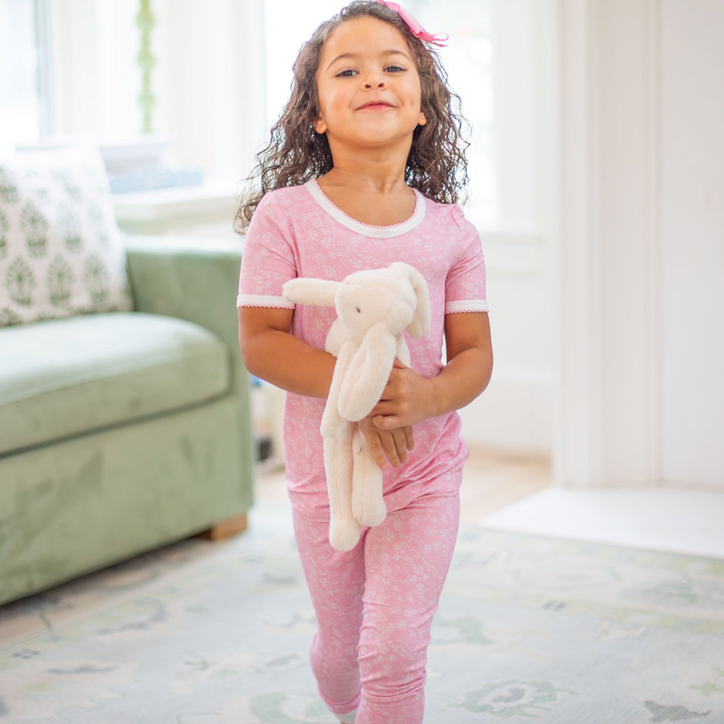 Snuggle Bunny Pink Bamboo Loungewear
