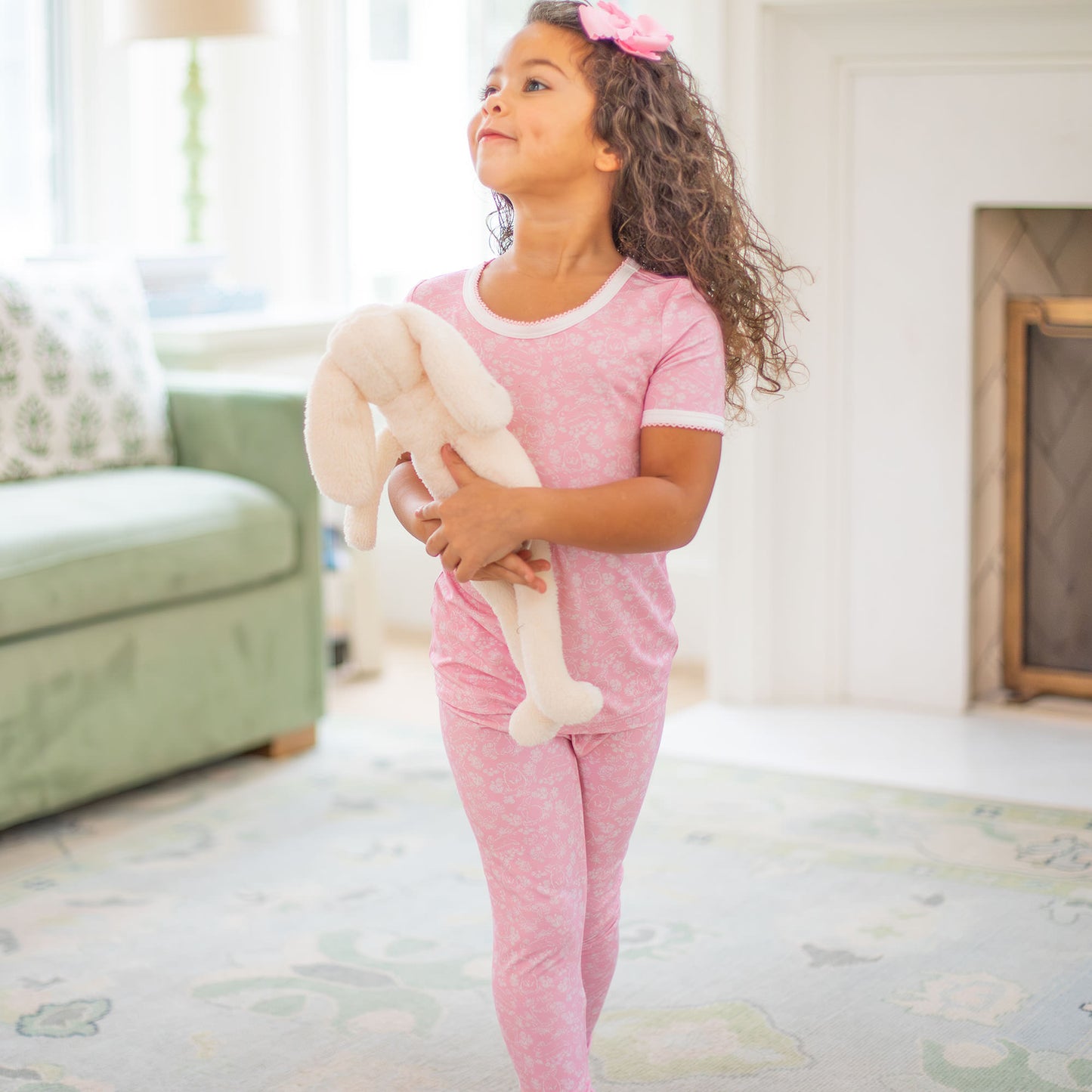 Snuggle Bunny Pink Bamboo Loungewear