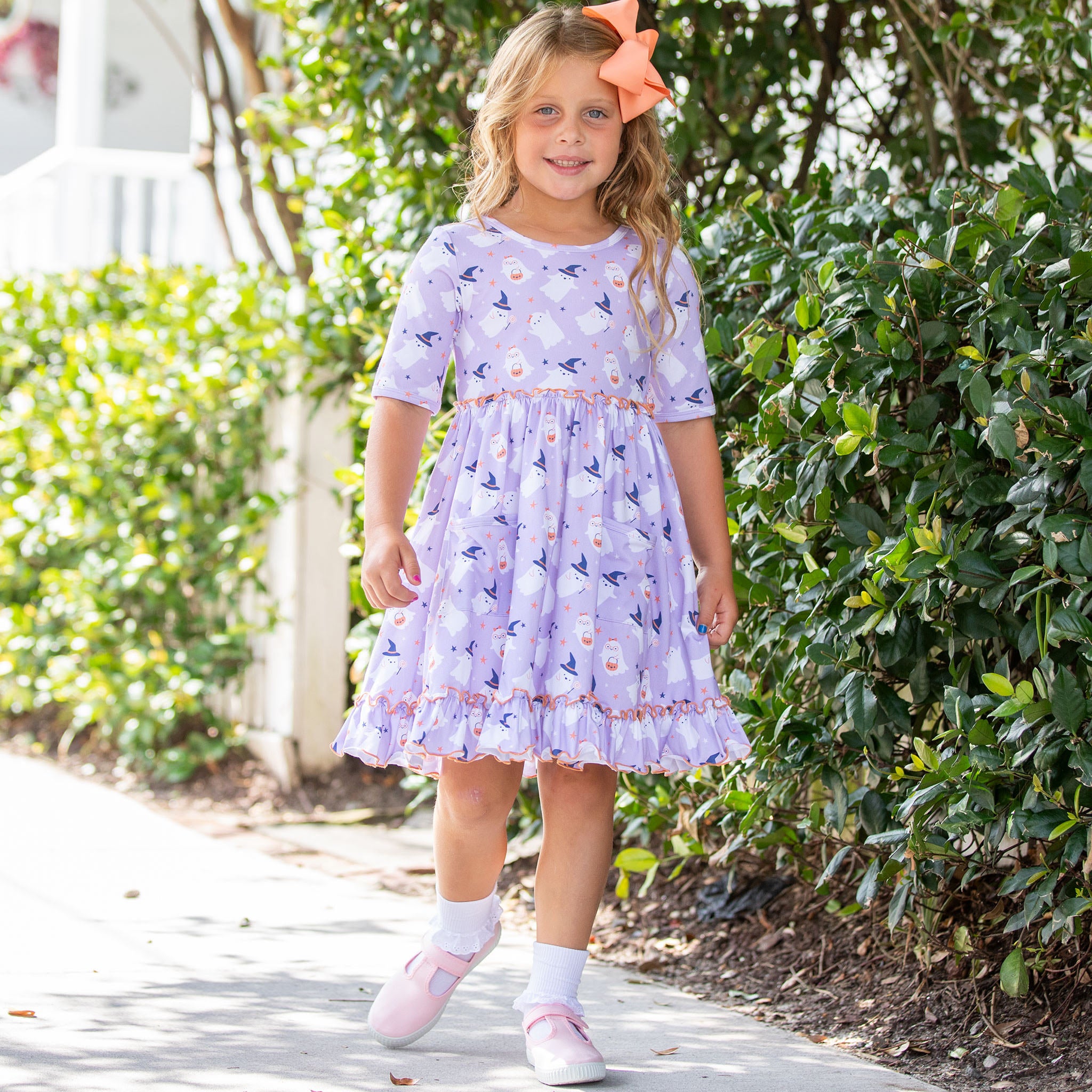 Girls Twirl Dress - Spooky Season - Shrimp and Grits Kids