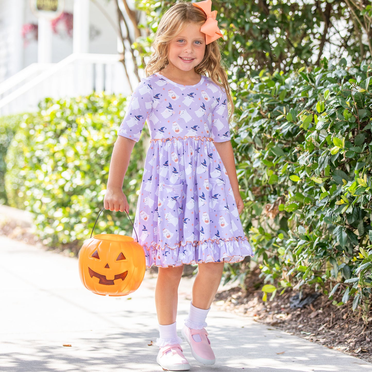 Girls Twirl Dress - Spooky Season