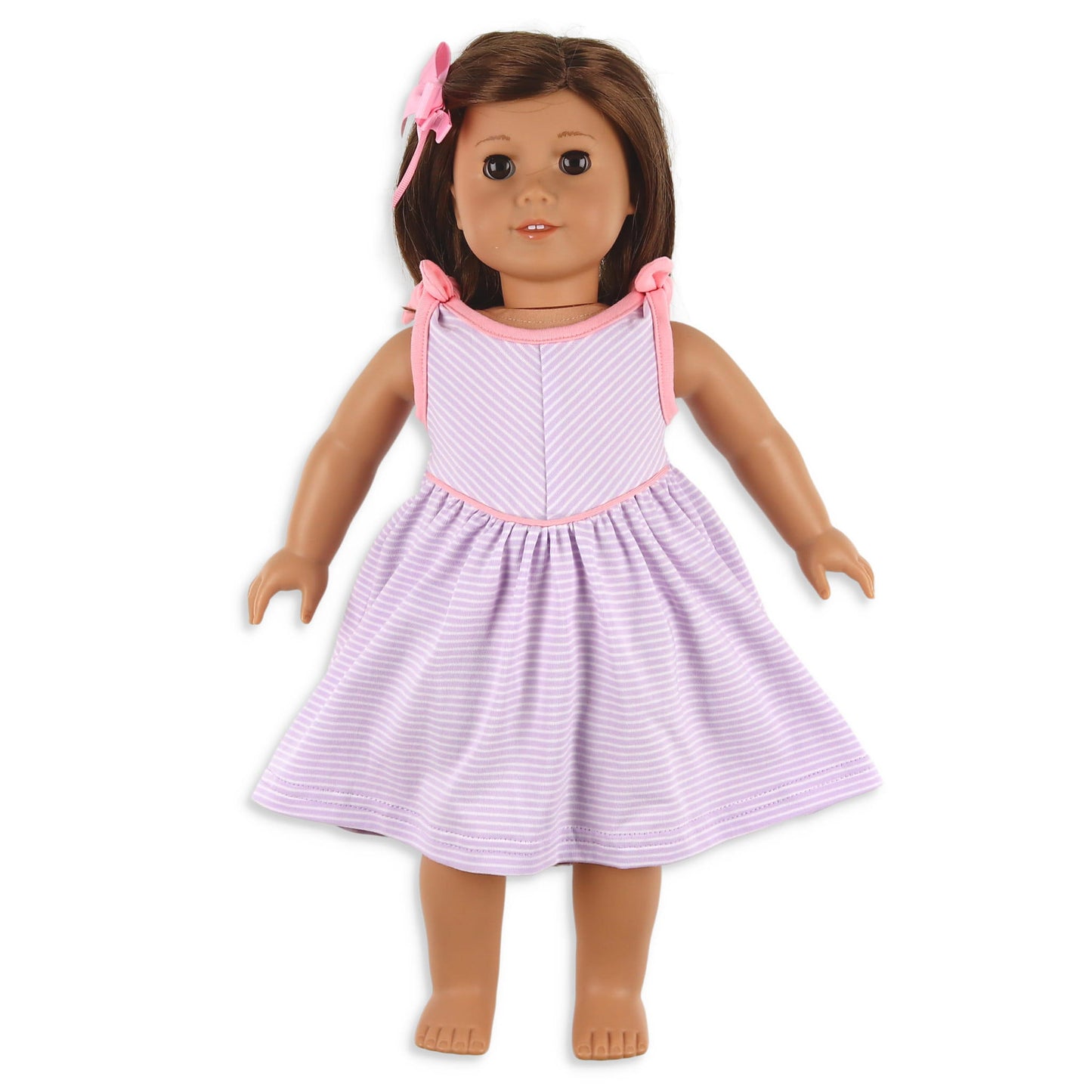 Girls Tie Doll Dress - St. Simons Stripe