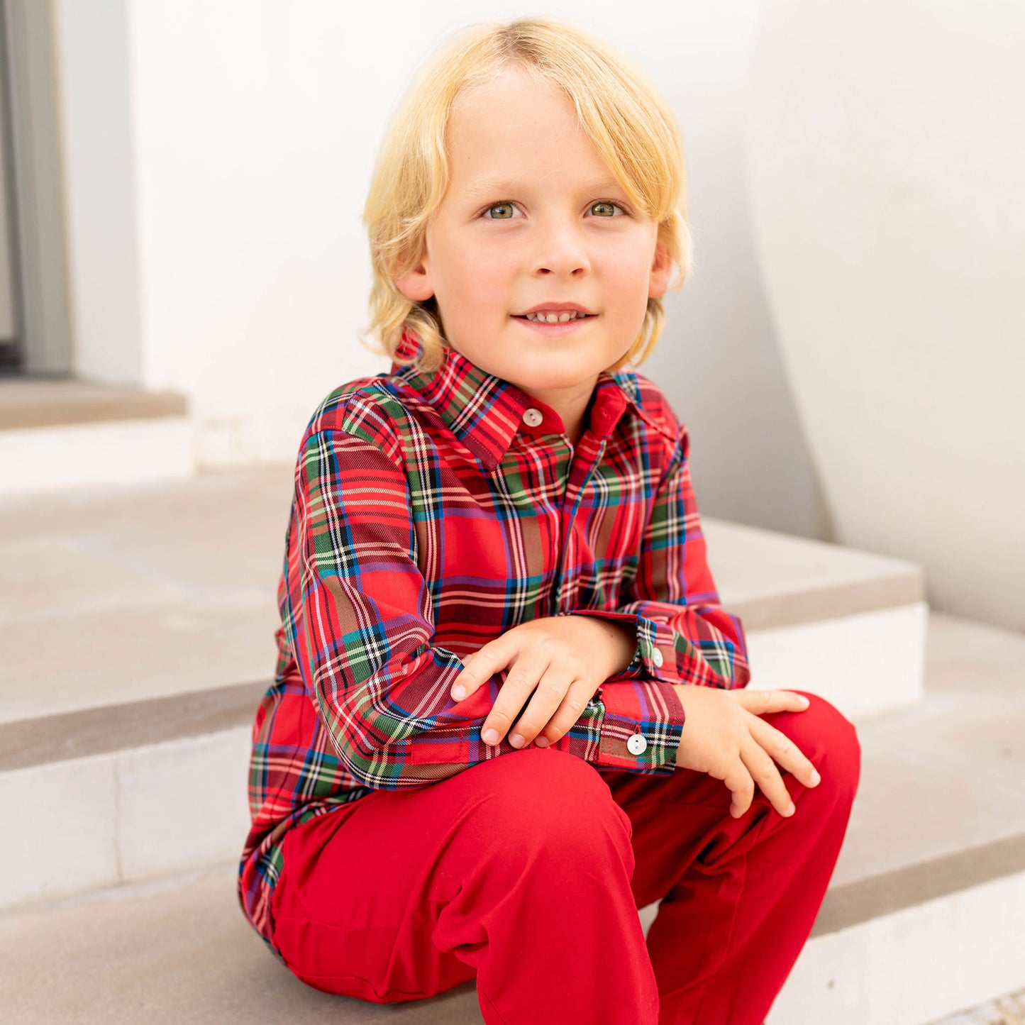 Boys Oxford - Stewart Plaid