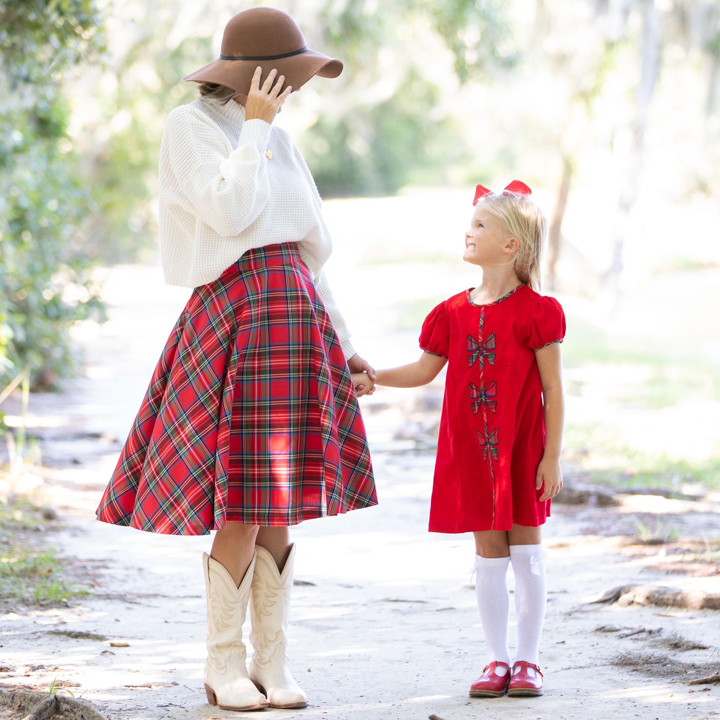 Womens Circle Skirt - Stewart Plaid