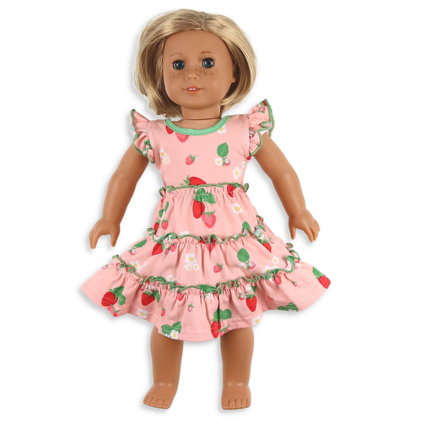 Strawberry Shortcake Twirl Dress - Doll Dress