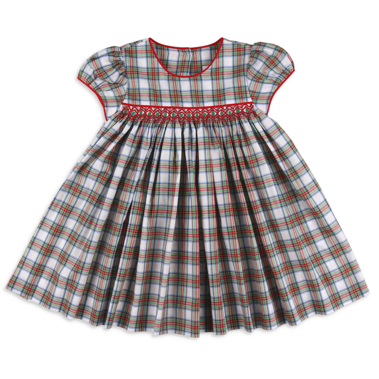 Girls Grace Dress - Tartan Plaid