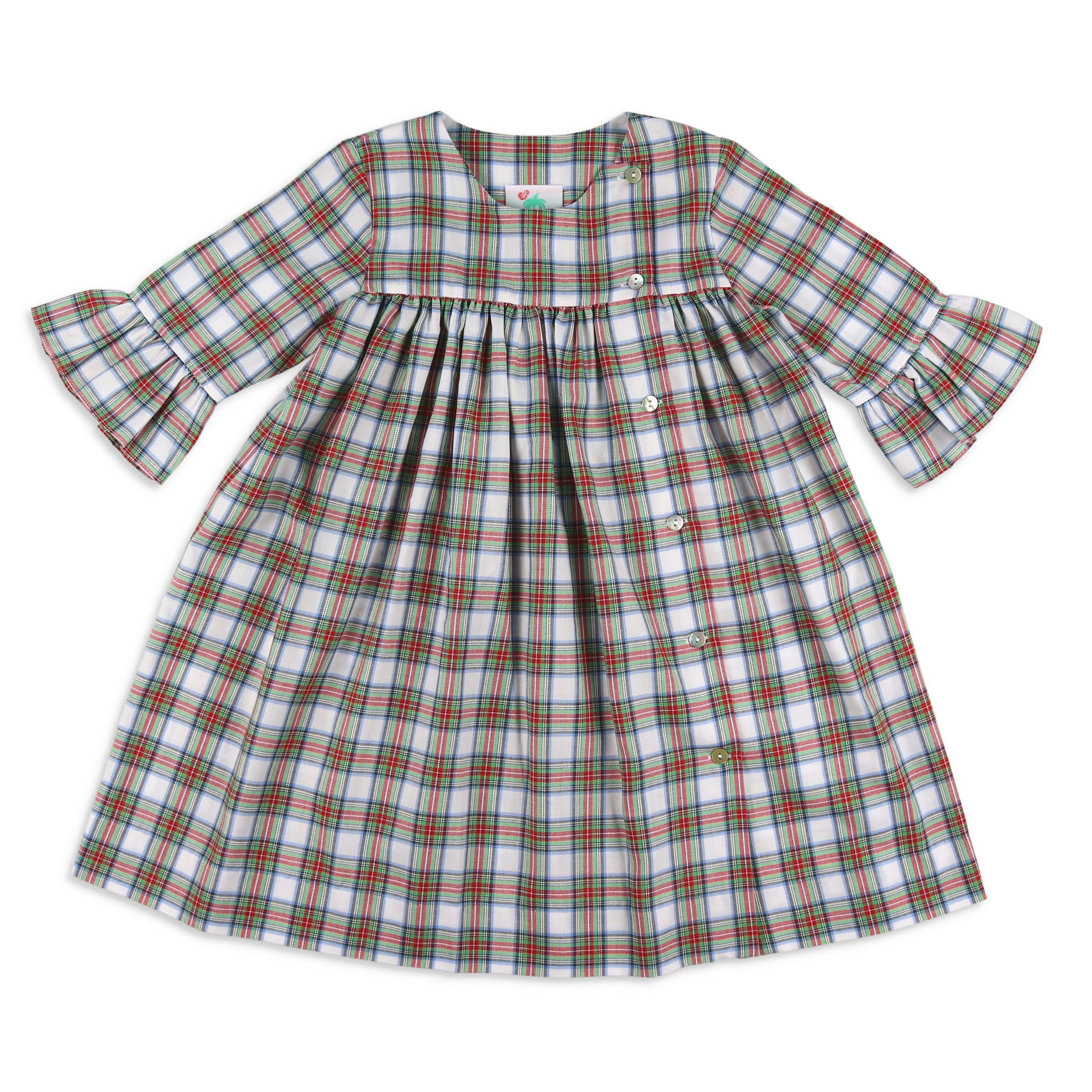 Girls Sallie Dress - Tartan Plaid - Shrimp and Grits Kids