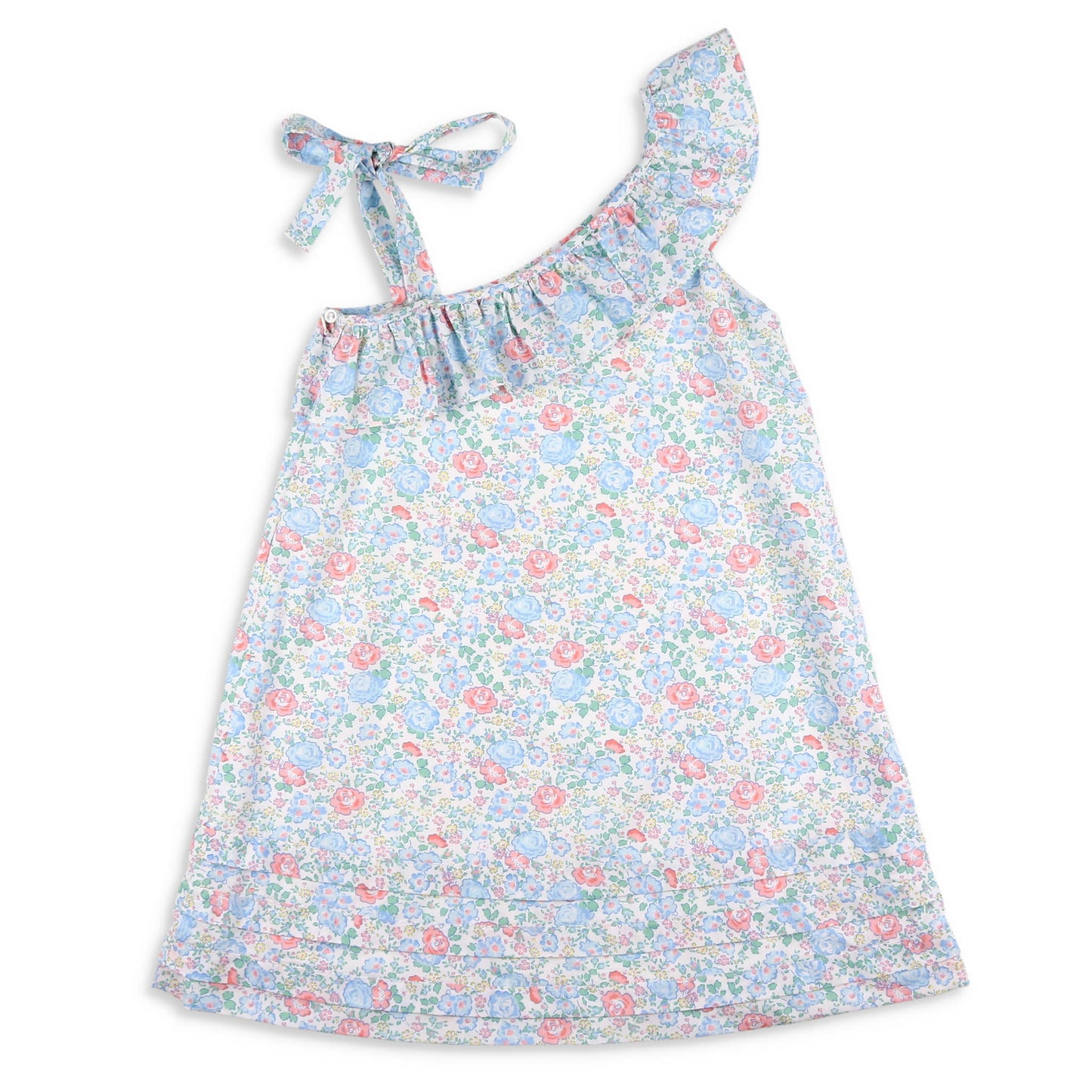 Girls Ruffle Adelaide Dress - Tea Rose