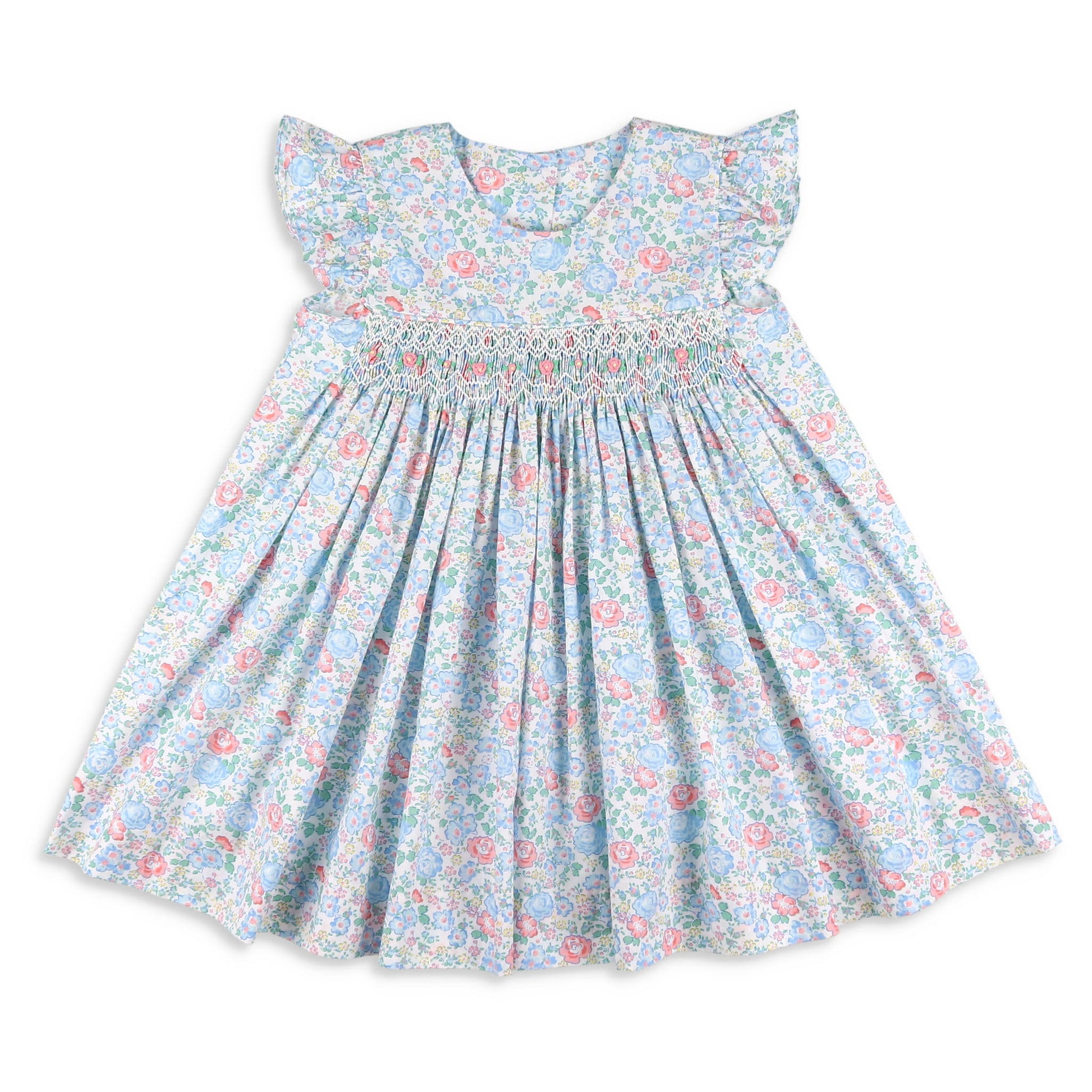 Girls Smocked Dress Tea Rose Shrimp and Grits Kids