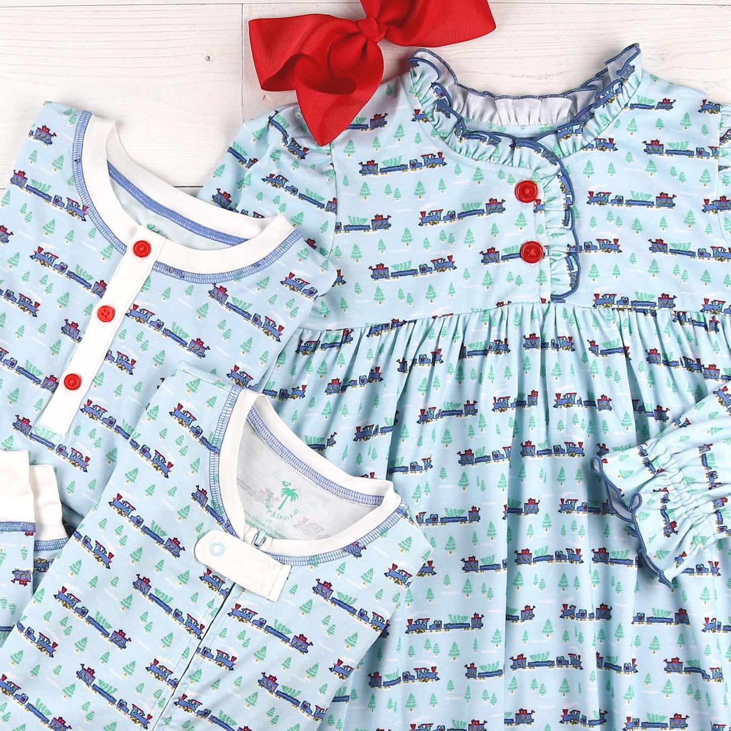 Bamboo Loungewear - Christmas Trains