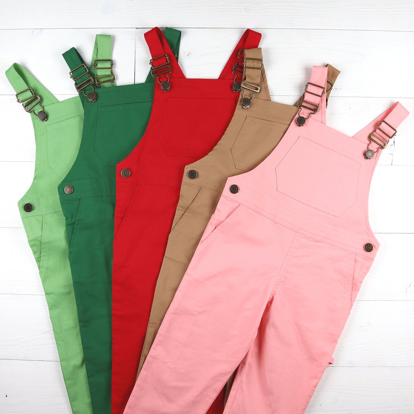 Red Twill Overalls