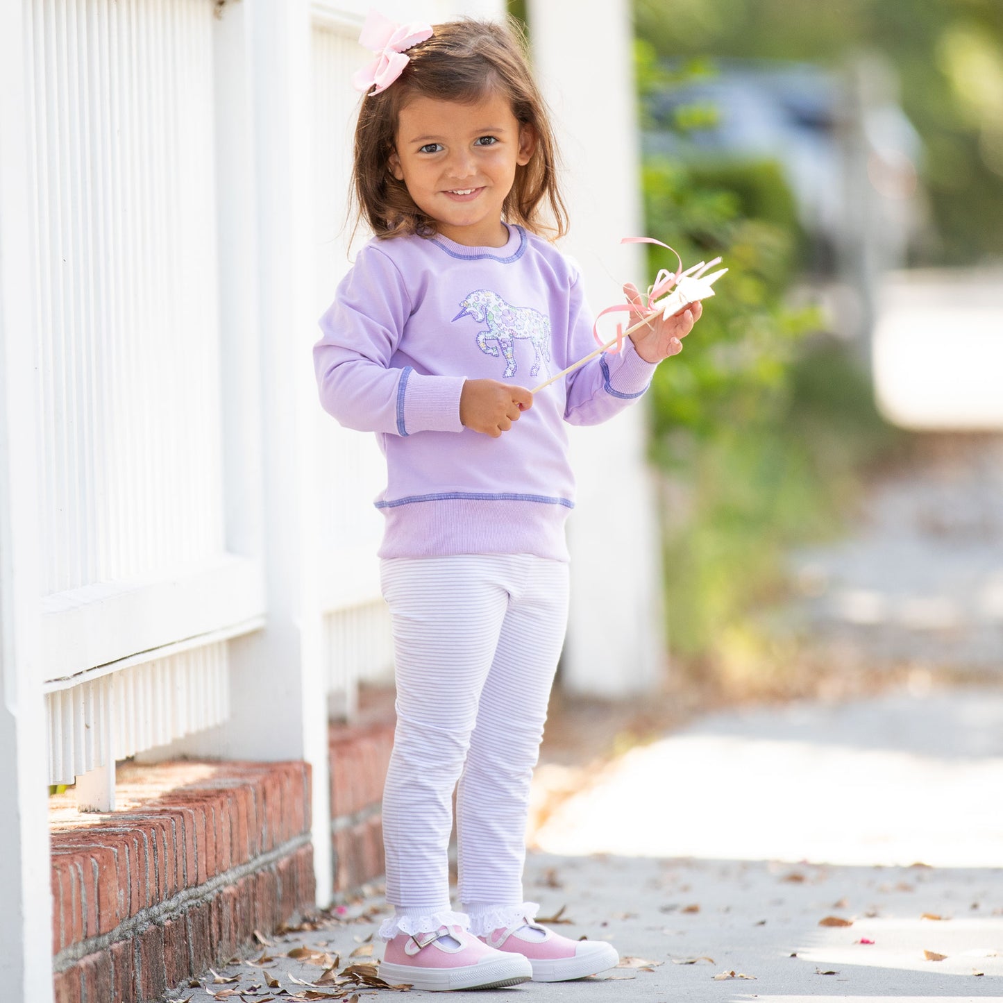 Girls Leggings - Lavender Haze