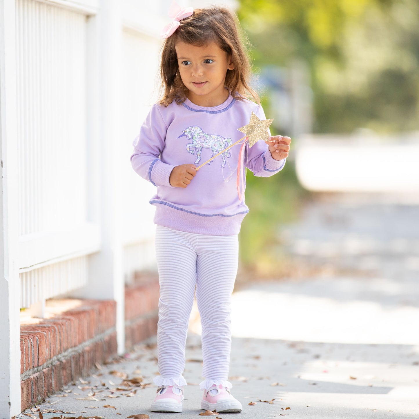 Girls Leggings - Lavender Haze