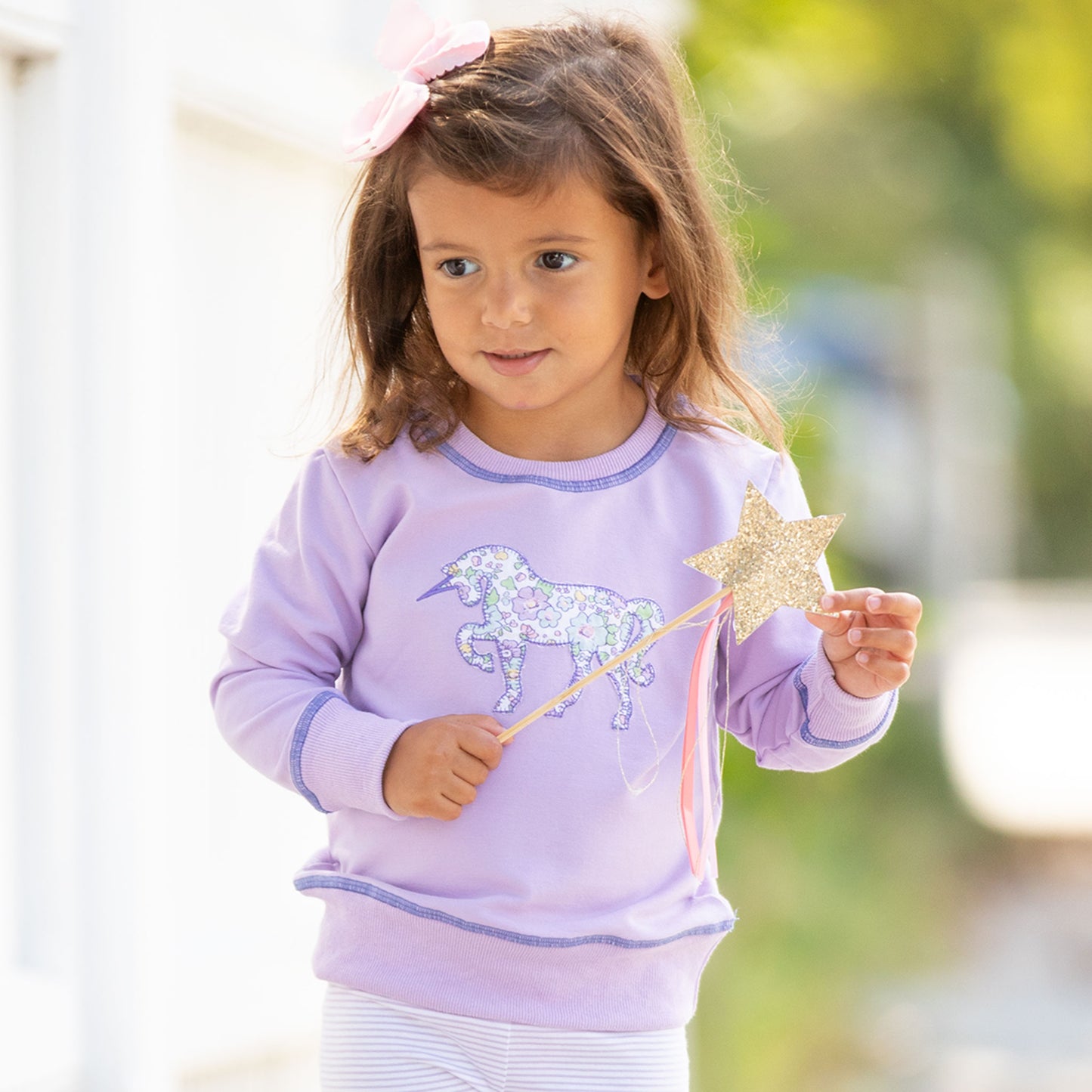 Girls Lavender Haze Sweatshirt - Unicorn