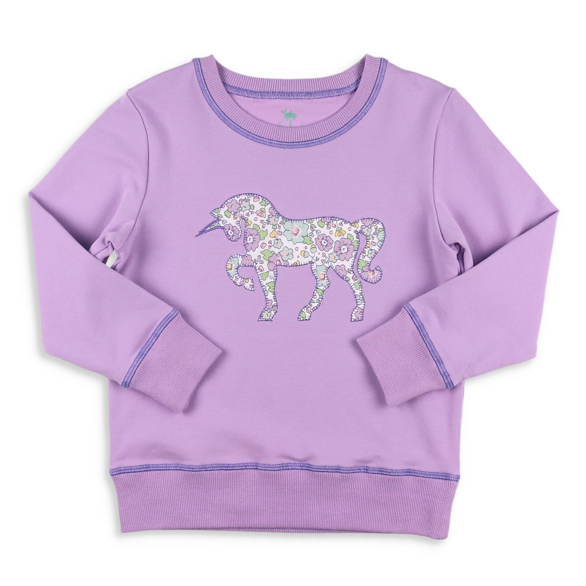 Girls Lavender Haze Sweatshirt - Unicorn - Shrimp and Grits Kids