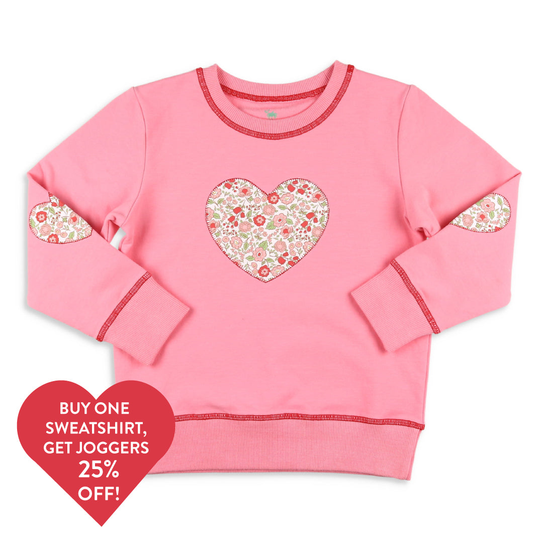 Girls Sweatshirt - Hearts