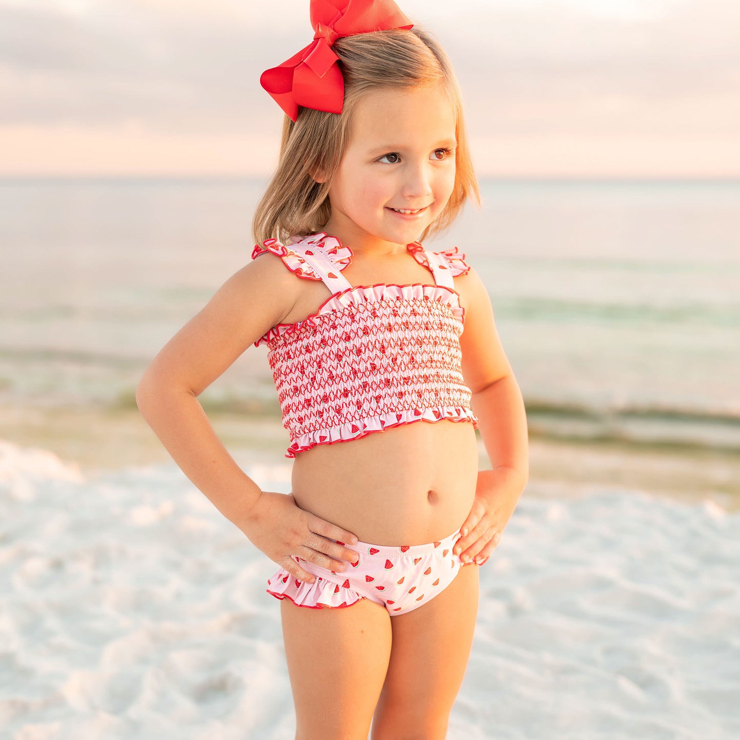 Watermelon Smocked Bikini
