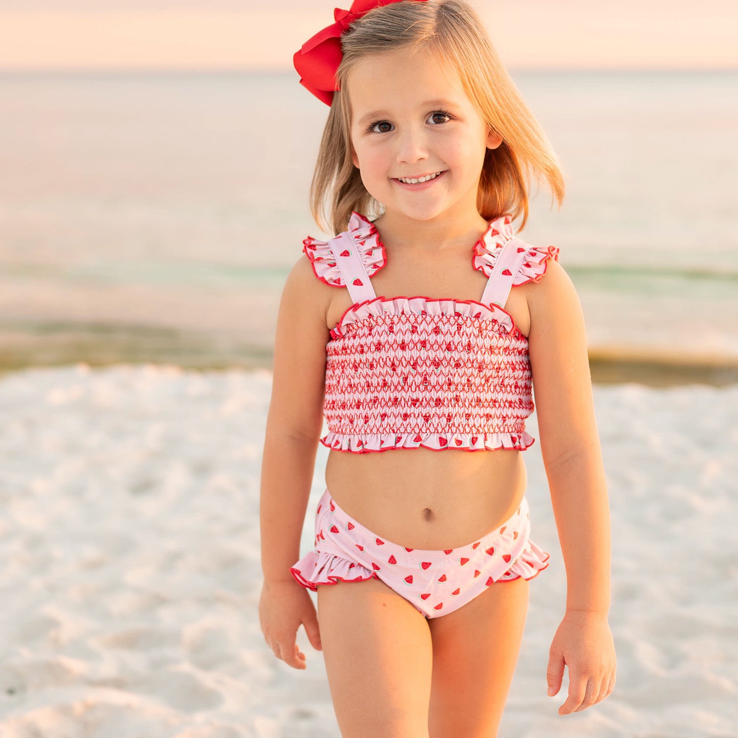 Watermelon Smocked Bikini
