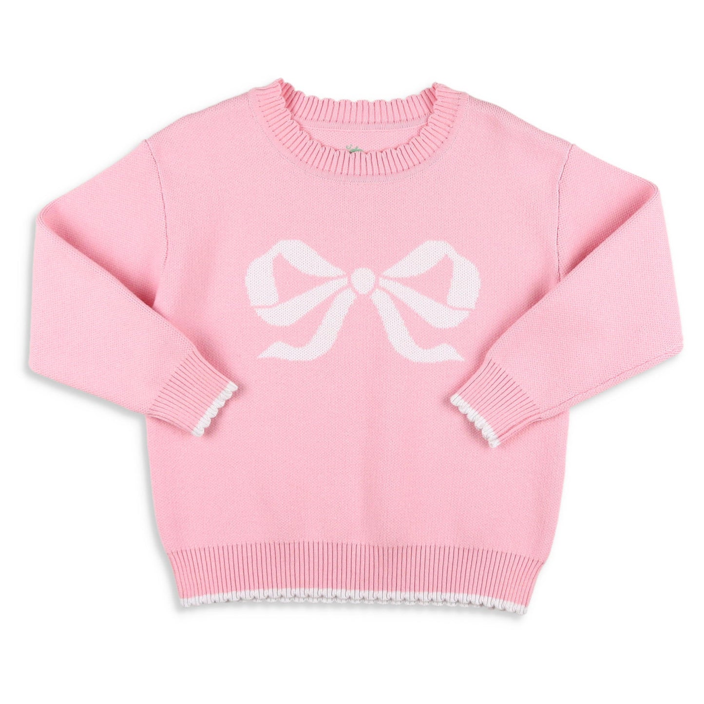 Sweater - White Bow