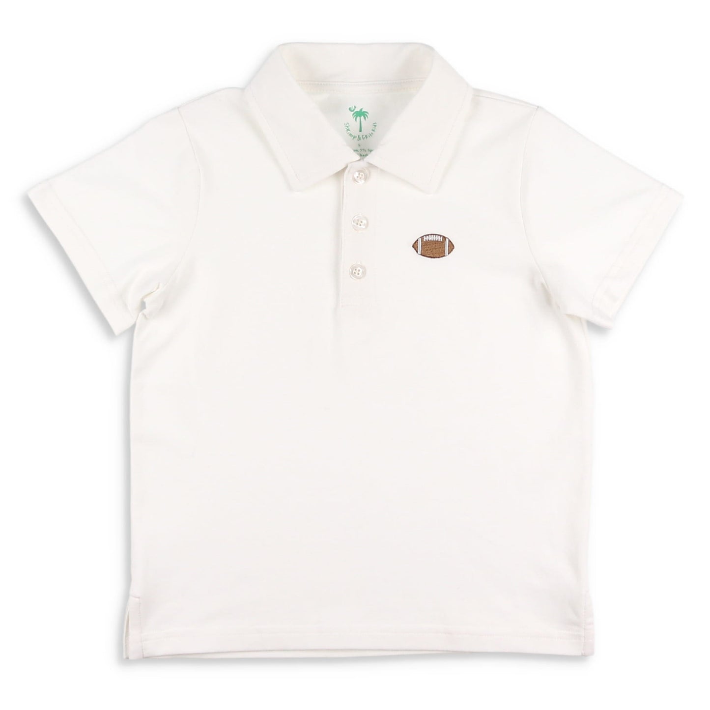 Boys Gameday Polo - White