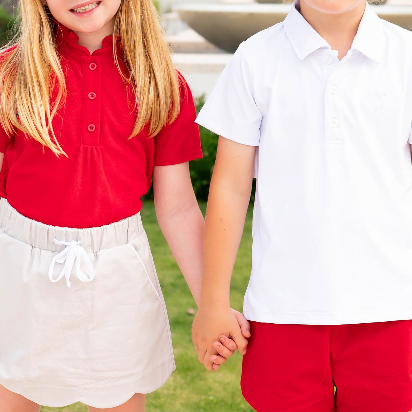 Boys Performance Polo - White