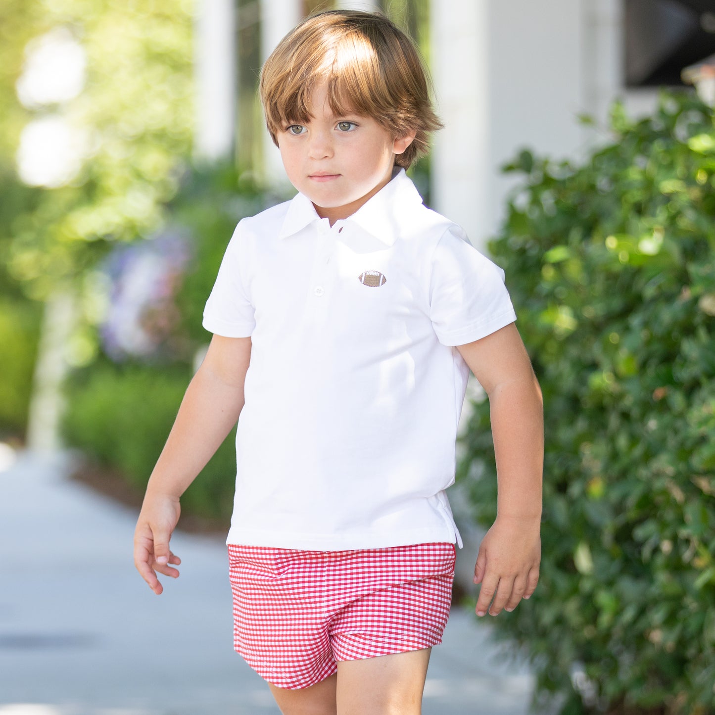 Boys Gameday Polo - White