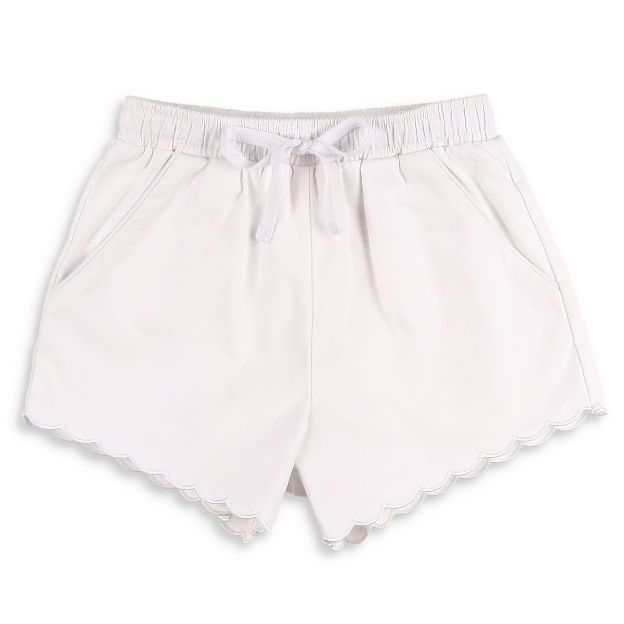 Miss Grant Kids cut-out fringed shorts - White
