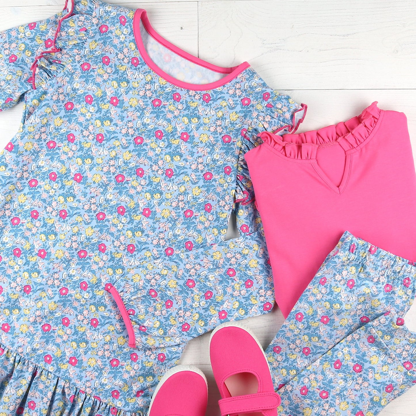Girls Skirted Dress - Wildflower